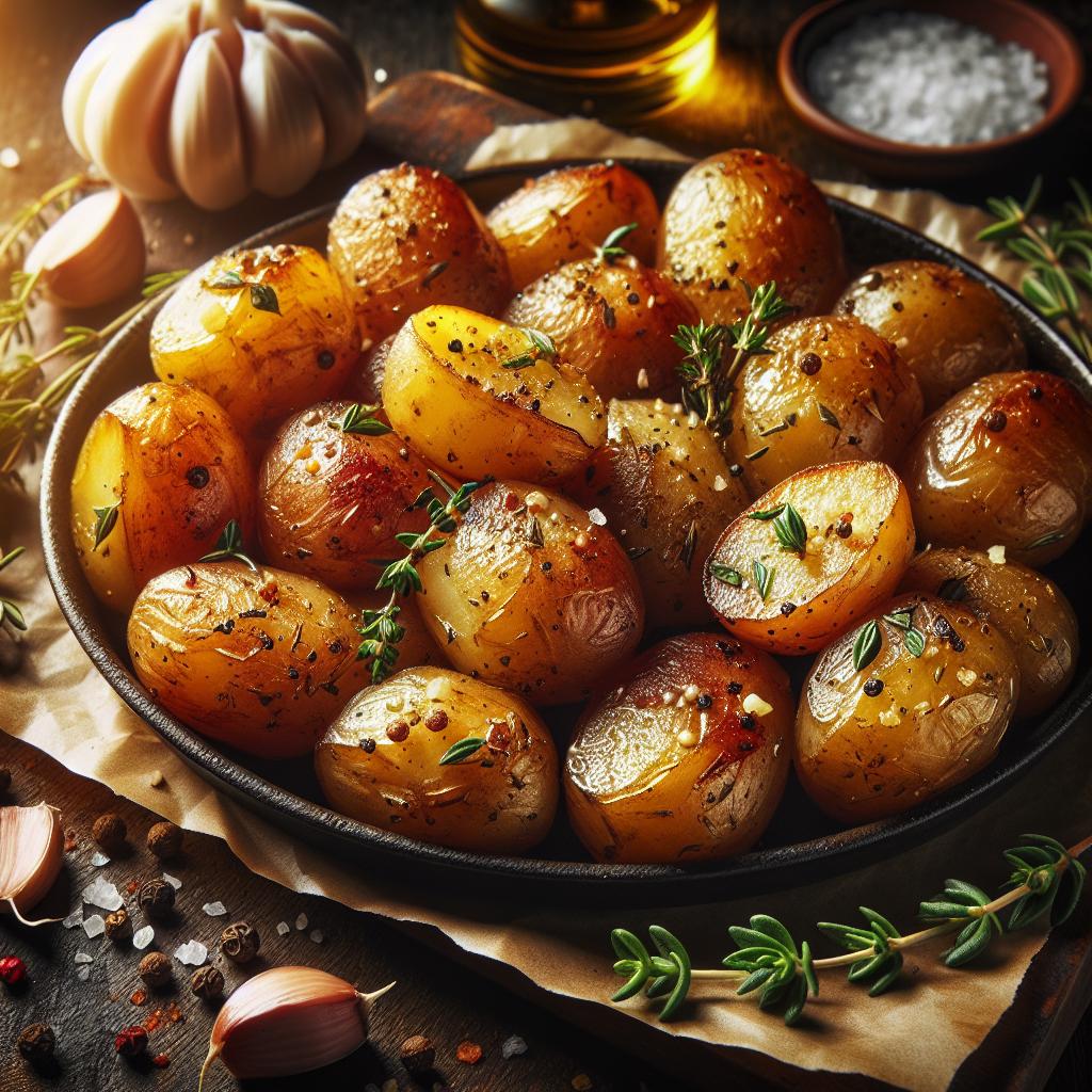 garlic herb roasted potatoes