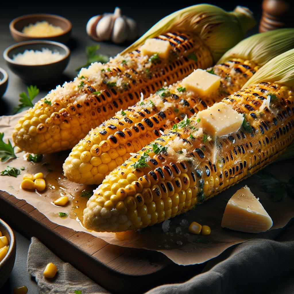 garlic parmesan grilled corn