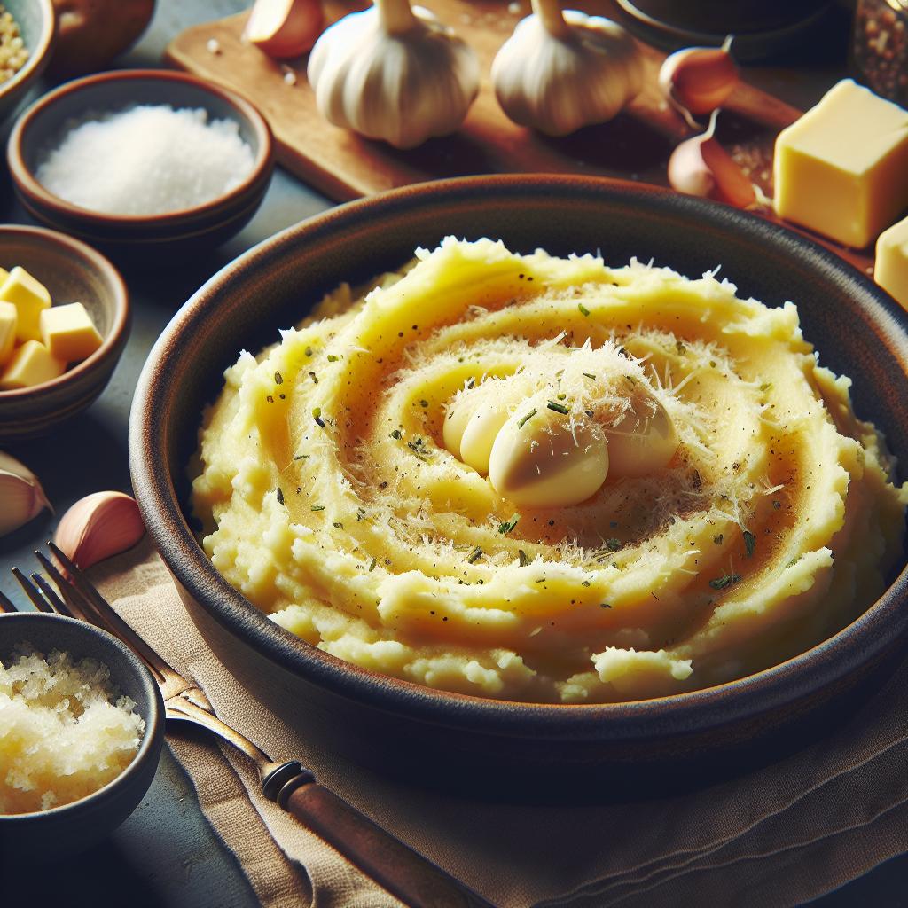 garlic parmesan mashed potatoes