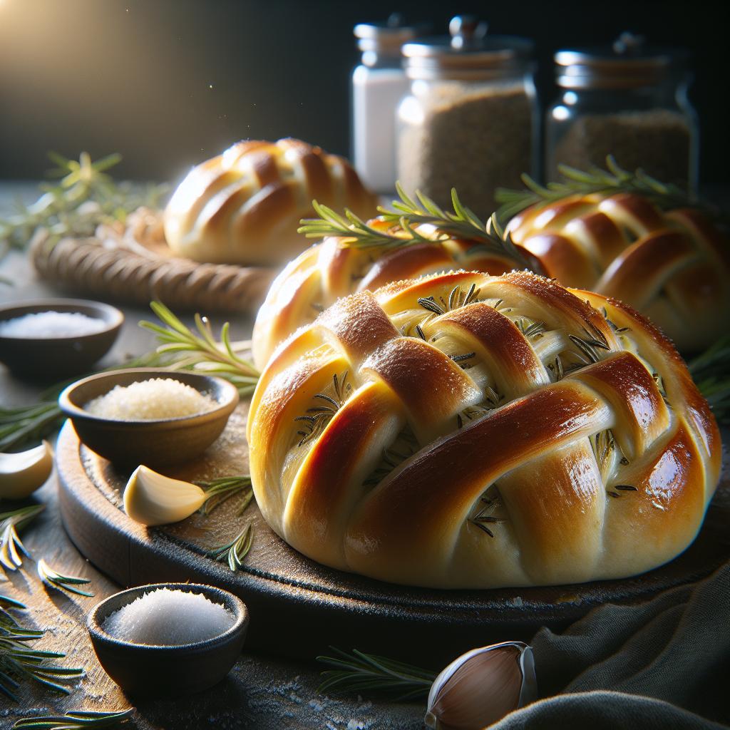 garlic rosemary dinner rolls