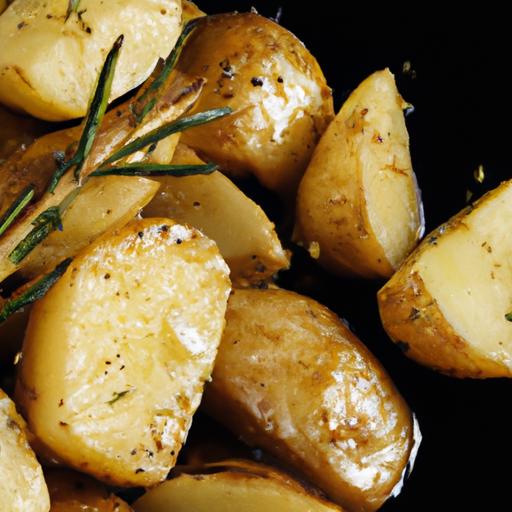 garlic rosemary roasted potatoes