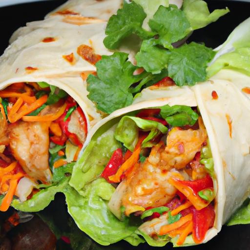 general tso's chicken wraps