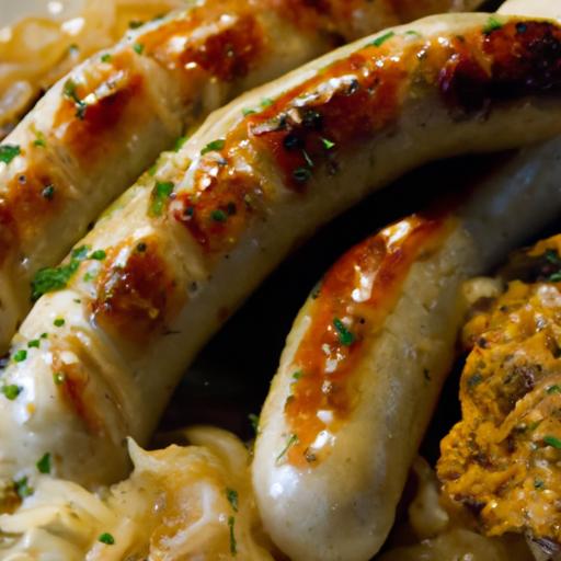 German Bratwurst with Sauerkraut