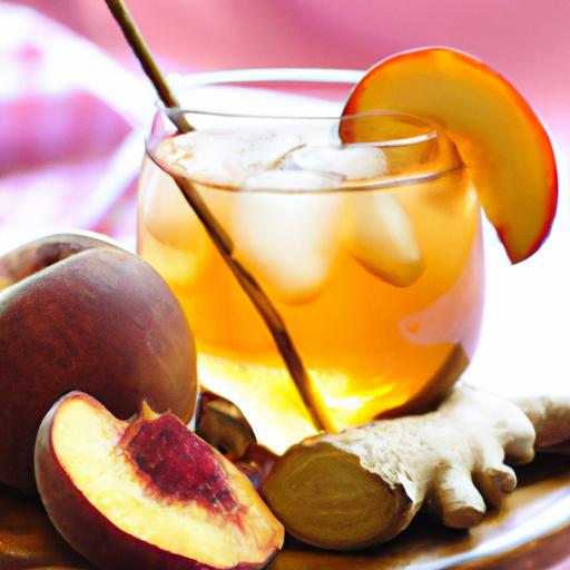 Ginger Peach Iced Tea