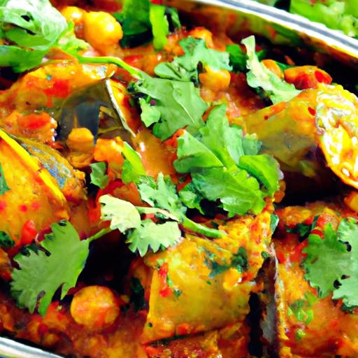 gluten free eggplant and chickpea curry