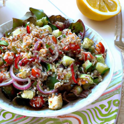 Gluten Free Greek Salad with Quinoa