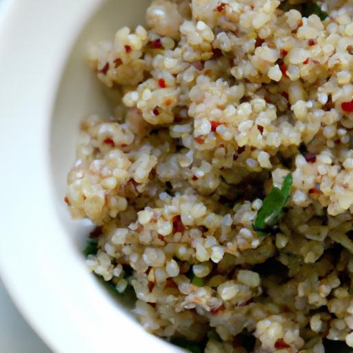 gluten free lemon herb quinoa