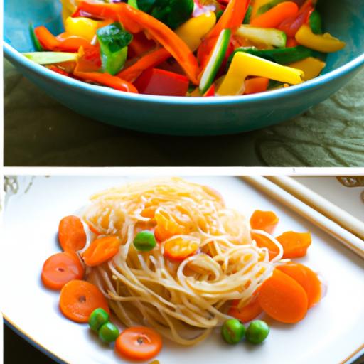 gluten free rice noodle stir fry