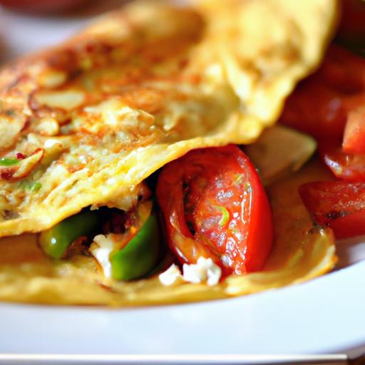 Goat Cheese and Sun Dried Tomato Omelette