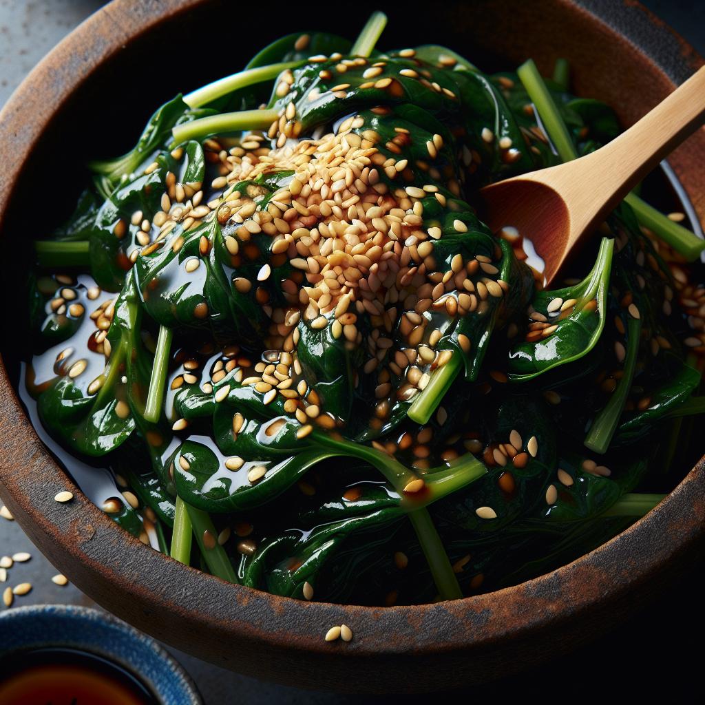 goma ae (spinach salad)