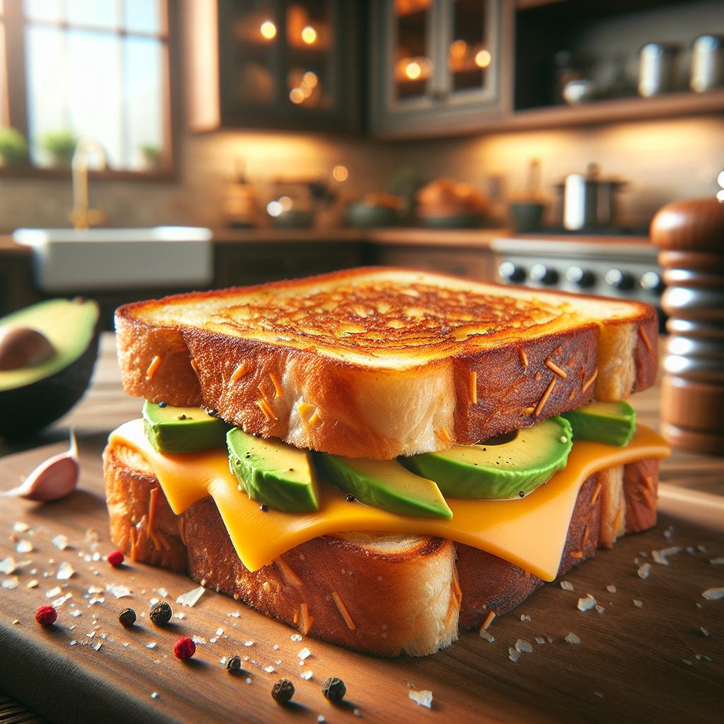 Gourmet Grilled Cheese with Avocado