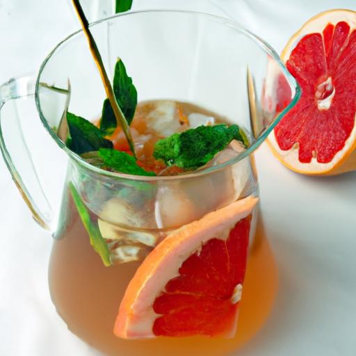 Grapefruit Mint Iced Tea