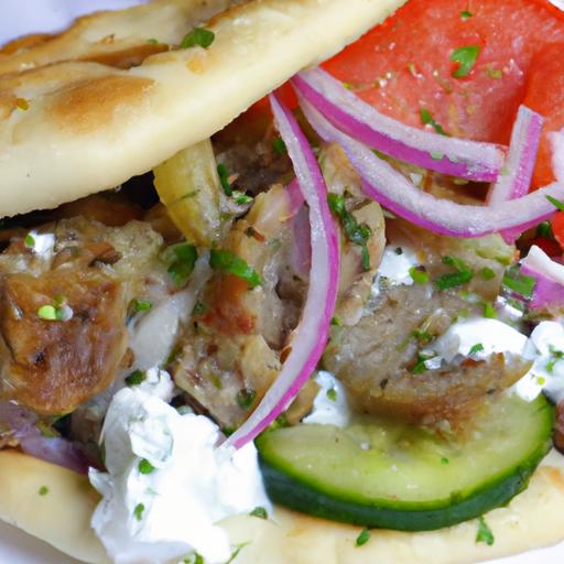 Greek Gyros with Tzatziki