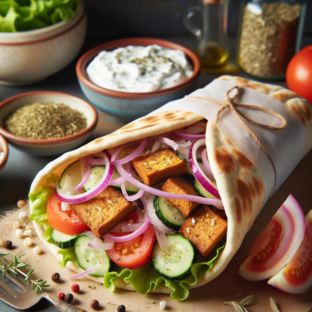 greek tempeh gyros