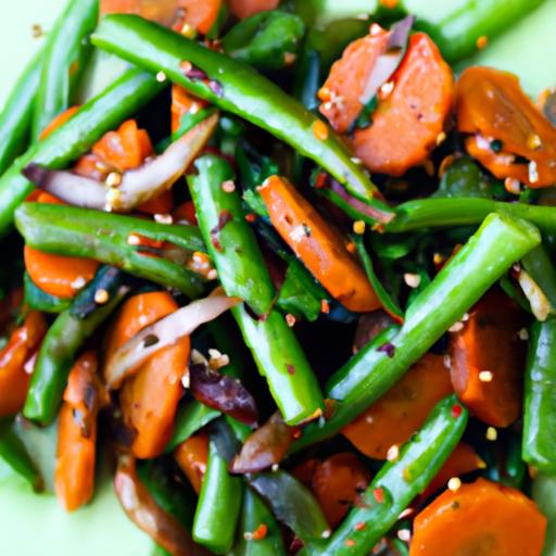 green bean and carrot stir fry