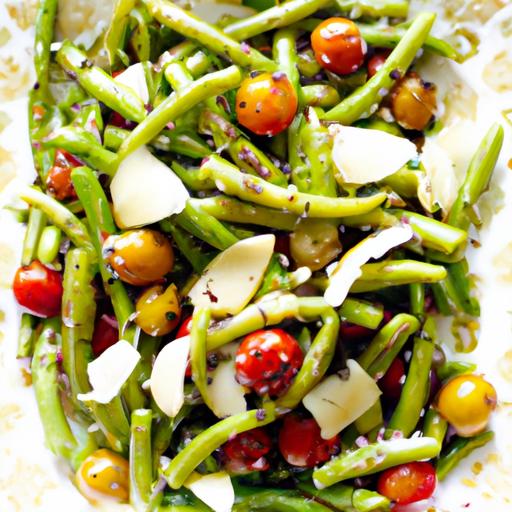 green bean and cherry tomato salad