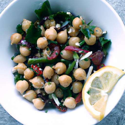 green bean and chickpea salad