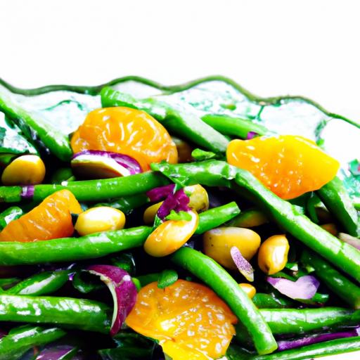 green bean and orange salad