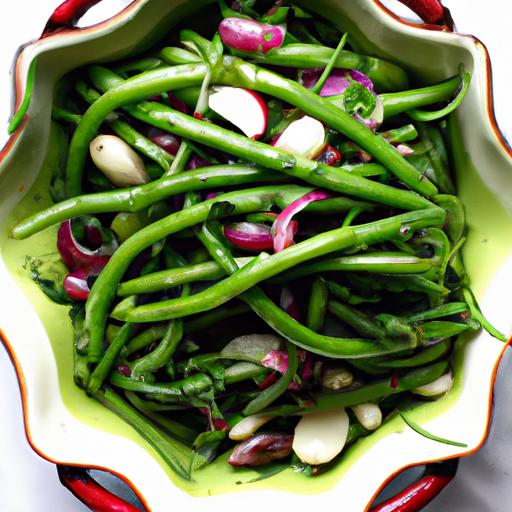 green bean and radish salad