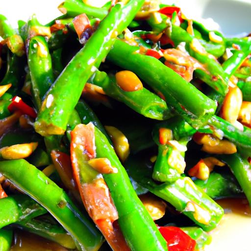 green bean and sausage stir fry