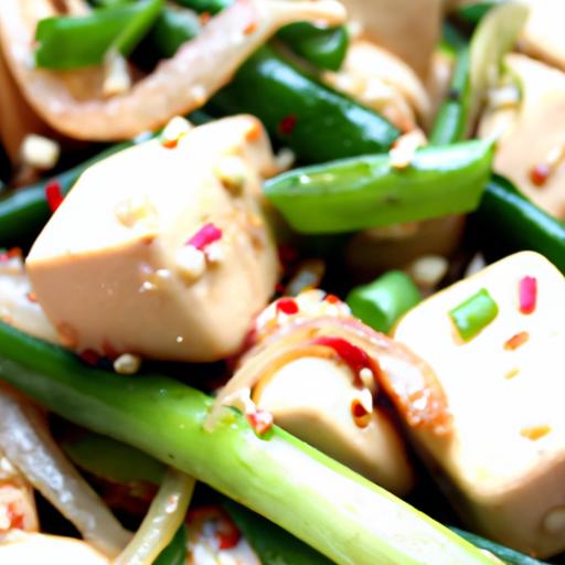 green bean and tofu stir fry