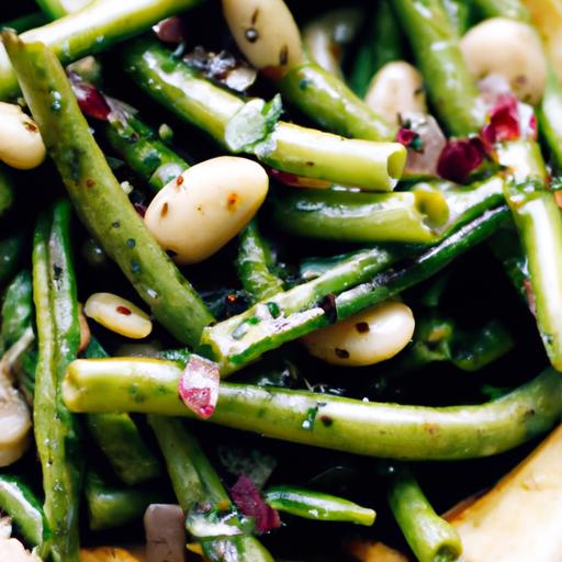 green bean and white bean salad