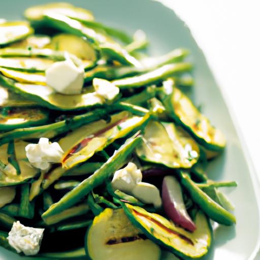 green bean and zucchini salad