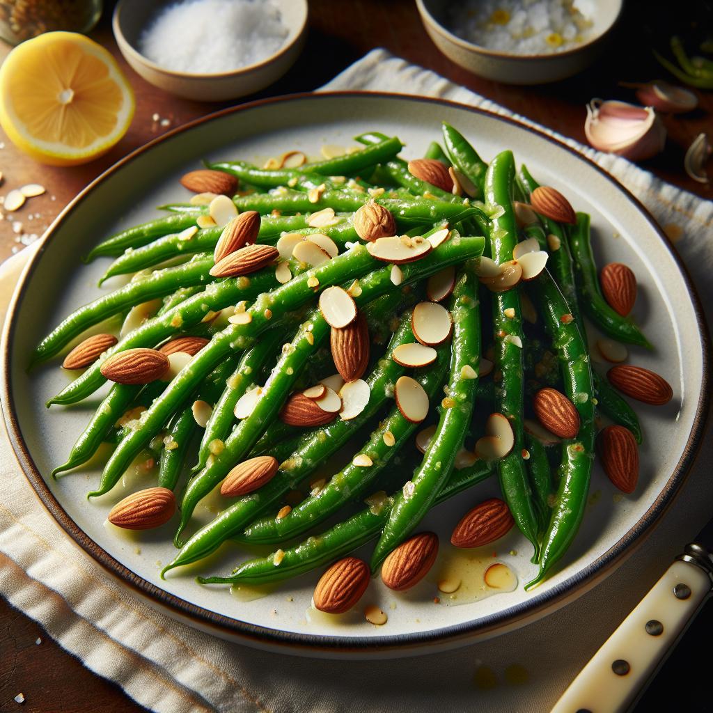 green beans almondine