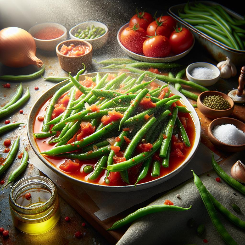 green beans in tomato sauce