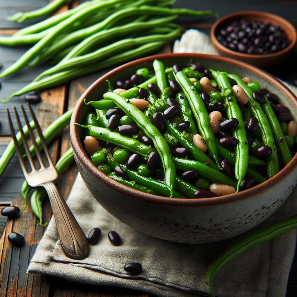 green beans with black bean sauce