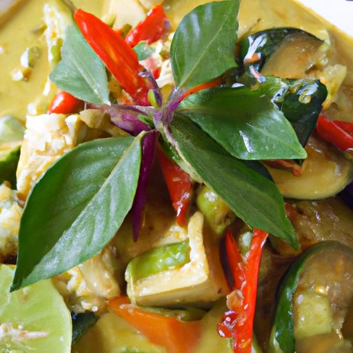 green curry with tofu