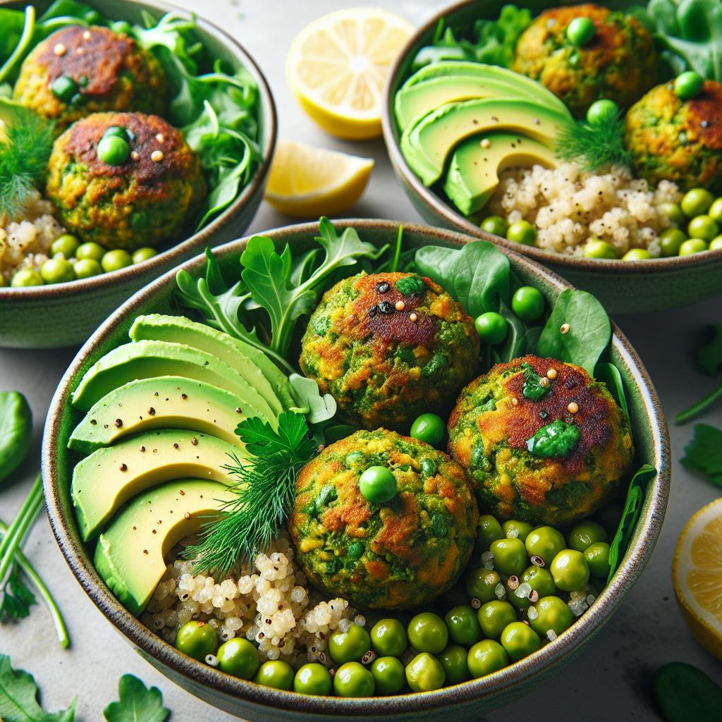 Green Pea Falafel Bowls