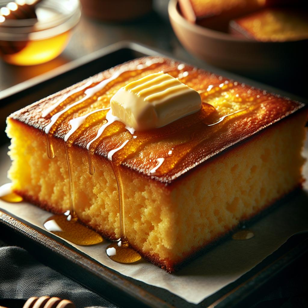 Griddled Cornbread with Honey Butter