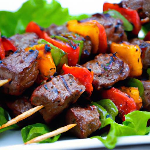 grilled beef skewers