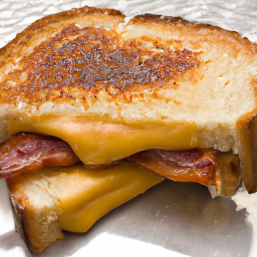 grilled cheese and bacon sandwich