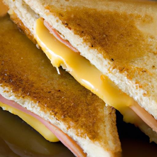 grilled cheese with ham and honey mustard