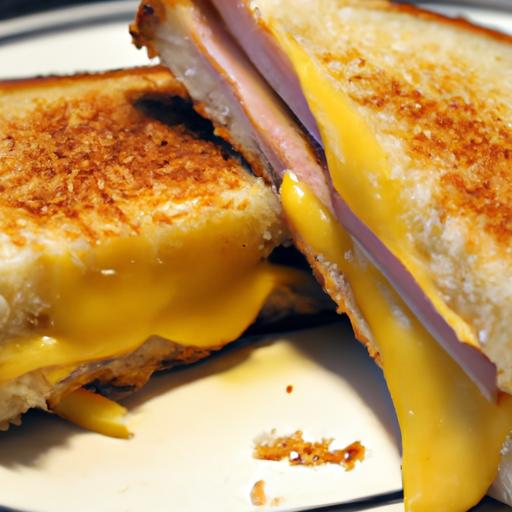 grilled cheese with ham and mustard