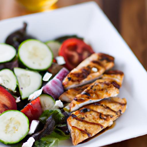 Grilled Chicken with a Salad