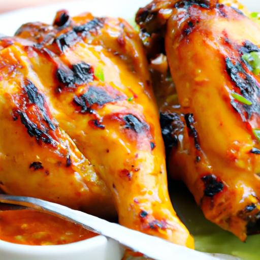 grilled chicken with barbeque sauce