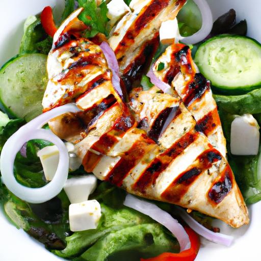 Grilled Chicken with Salad