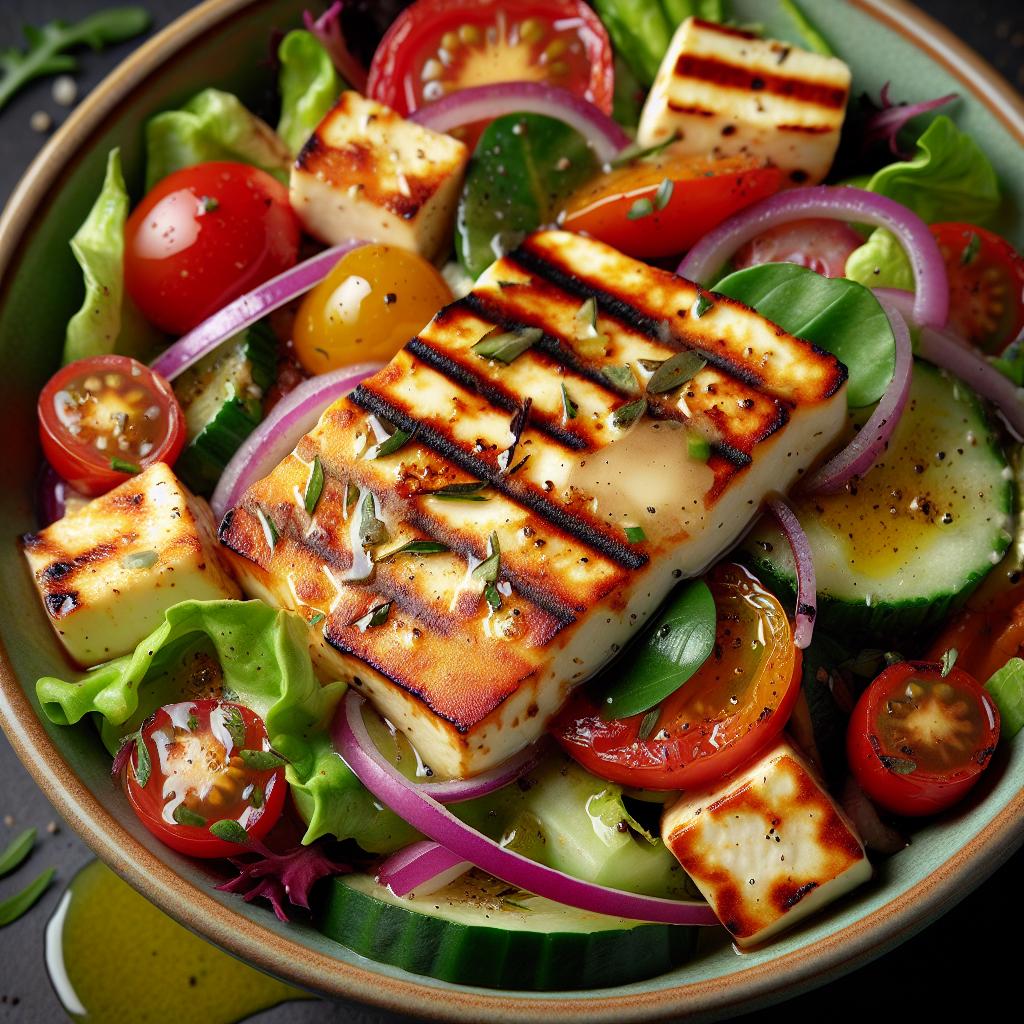 Grilled Halloumi Salad