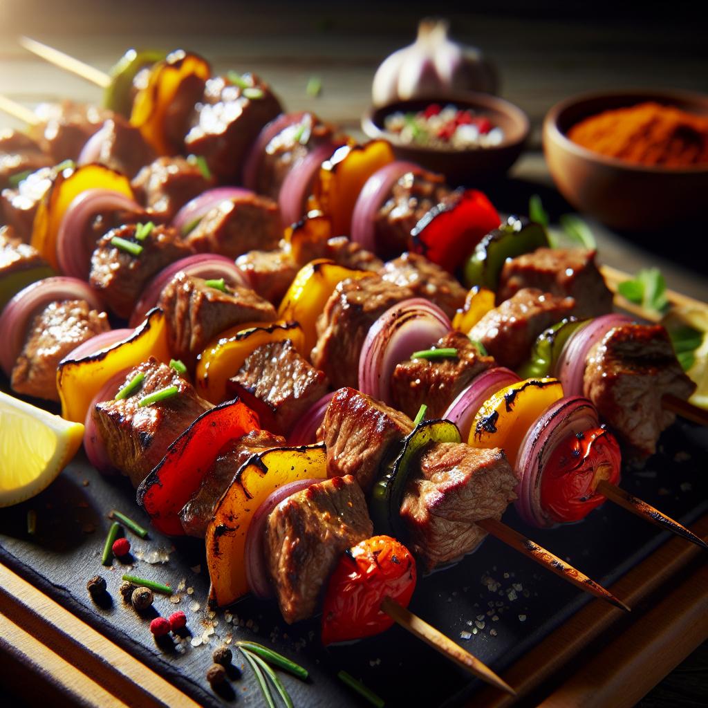 grilled lamb kebabs