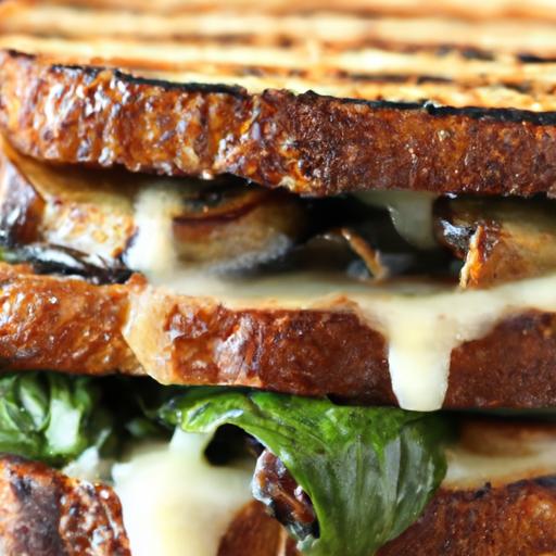 grilled portobello and goat cheese sandwich