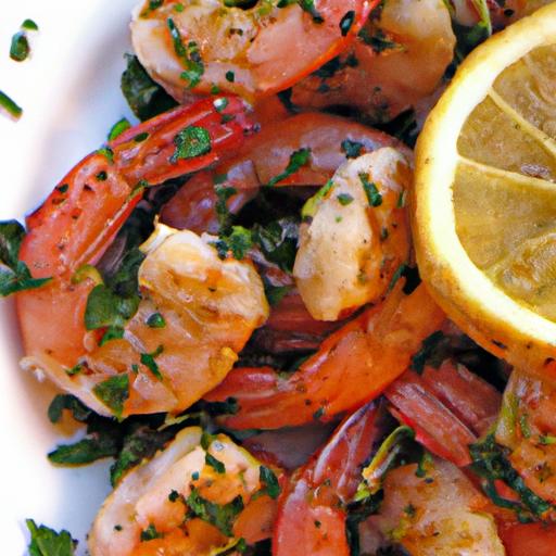 Grilled Prawns with Lemon and Garlic