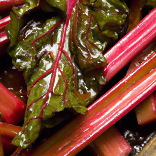 Grilled Rhubarb with Balsamic Glaze