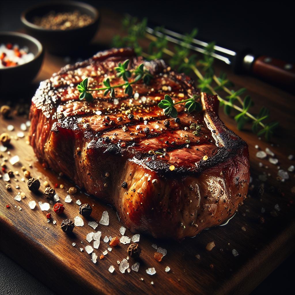 grilled ribeye steak