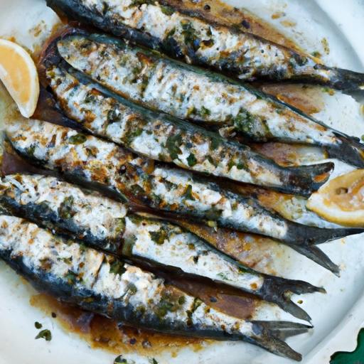 grilled sardines