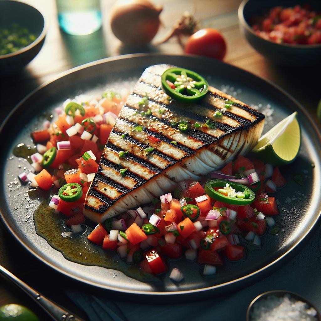 Grilled Swordfish with Tomato Salsa