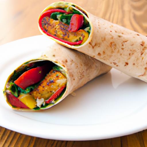 Grilled Veggie and Hummus Wrap