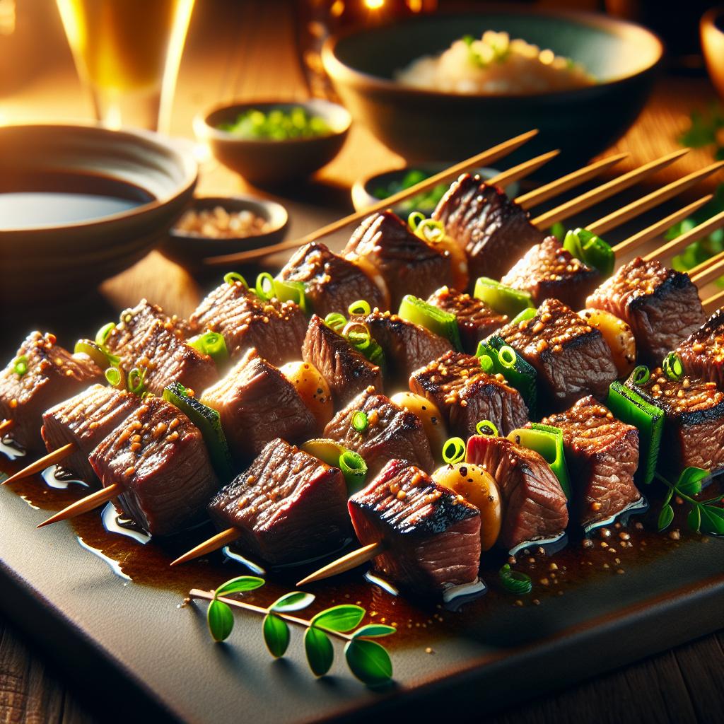 Grilled Wagyu Beef Skewer